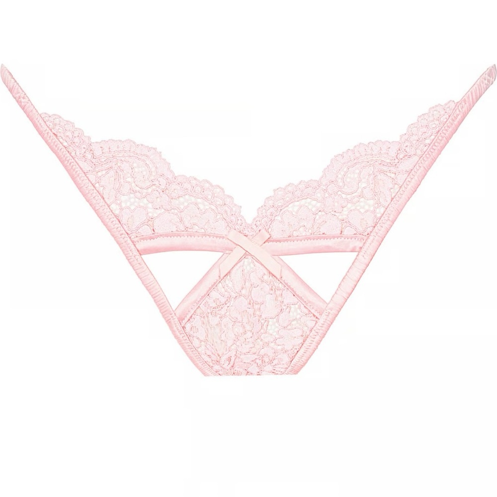 NWT FOR LOVE & LEMONS CREAMSICLE THONG PANTY!